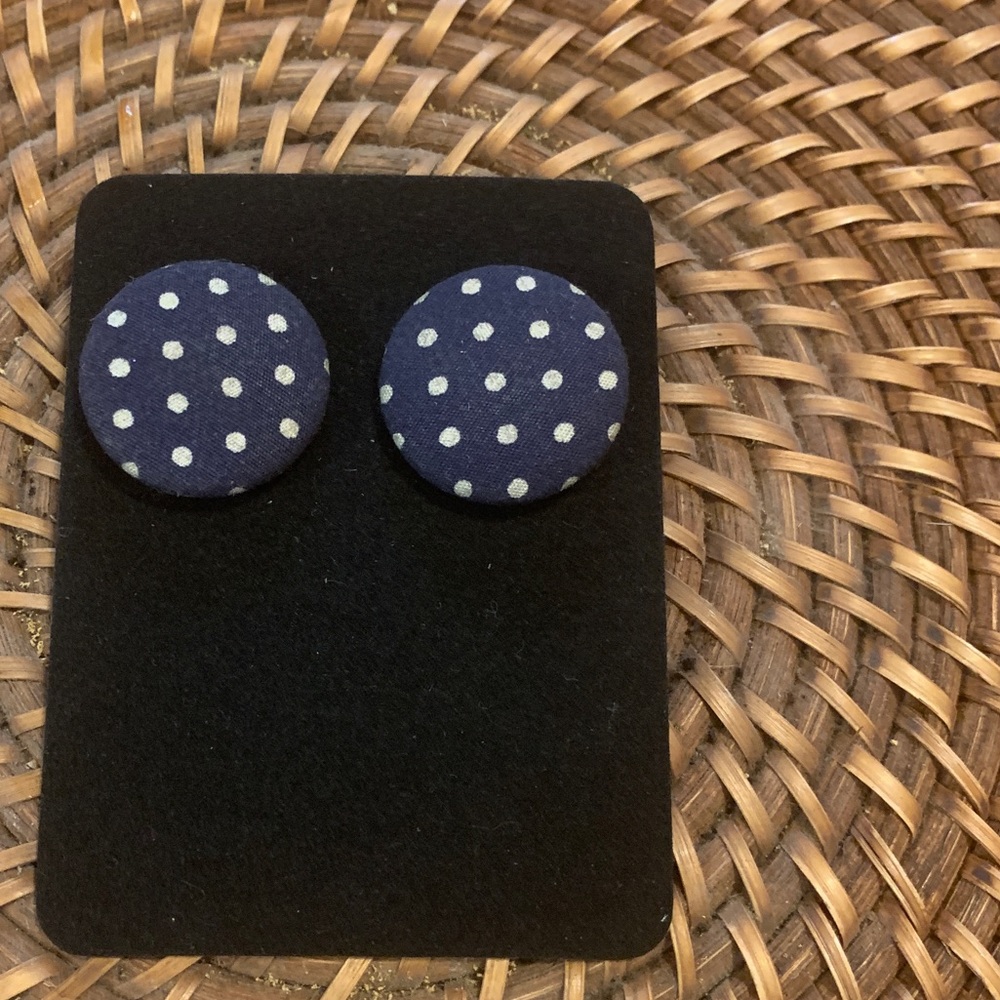 🐝 2 for $10🐝 Blue Polka Dot Earrings